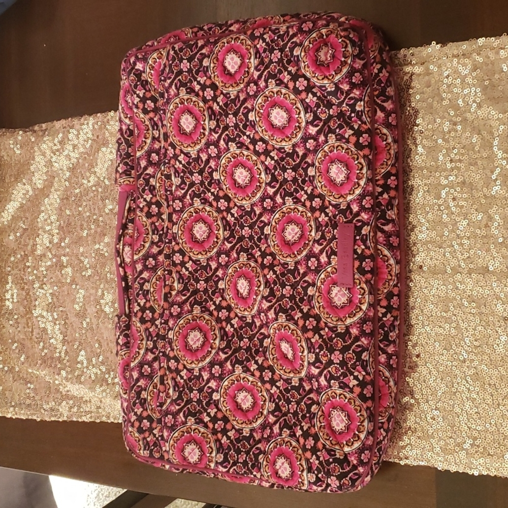 Vera Bradley Pink Patterned Travel Laptop Case